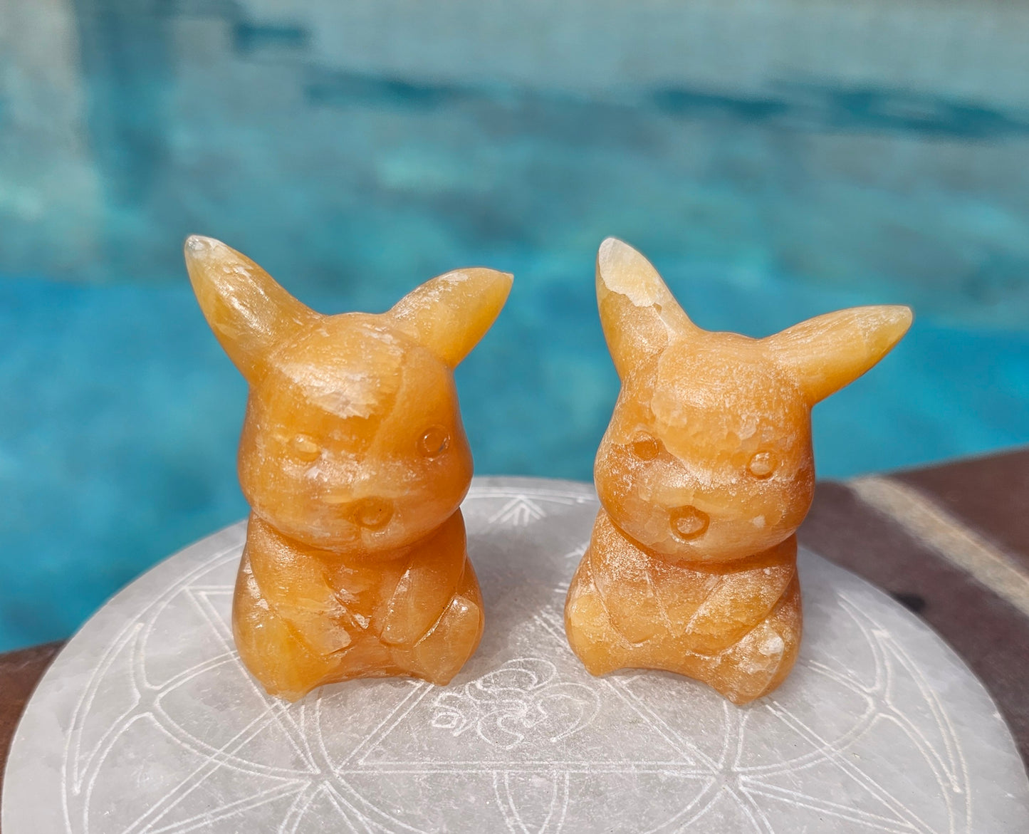 Orange Calcite Pikachoo