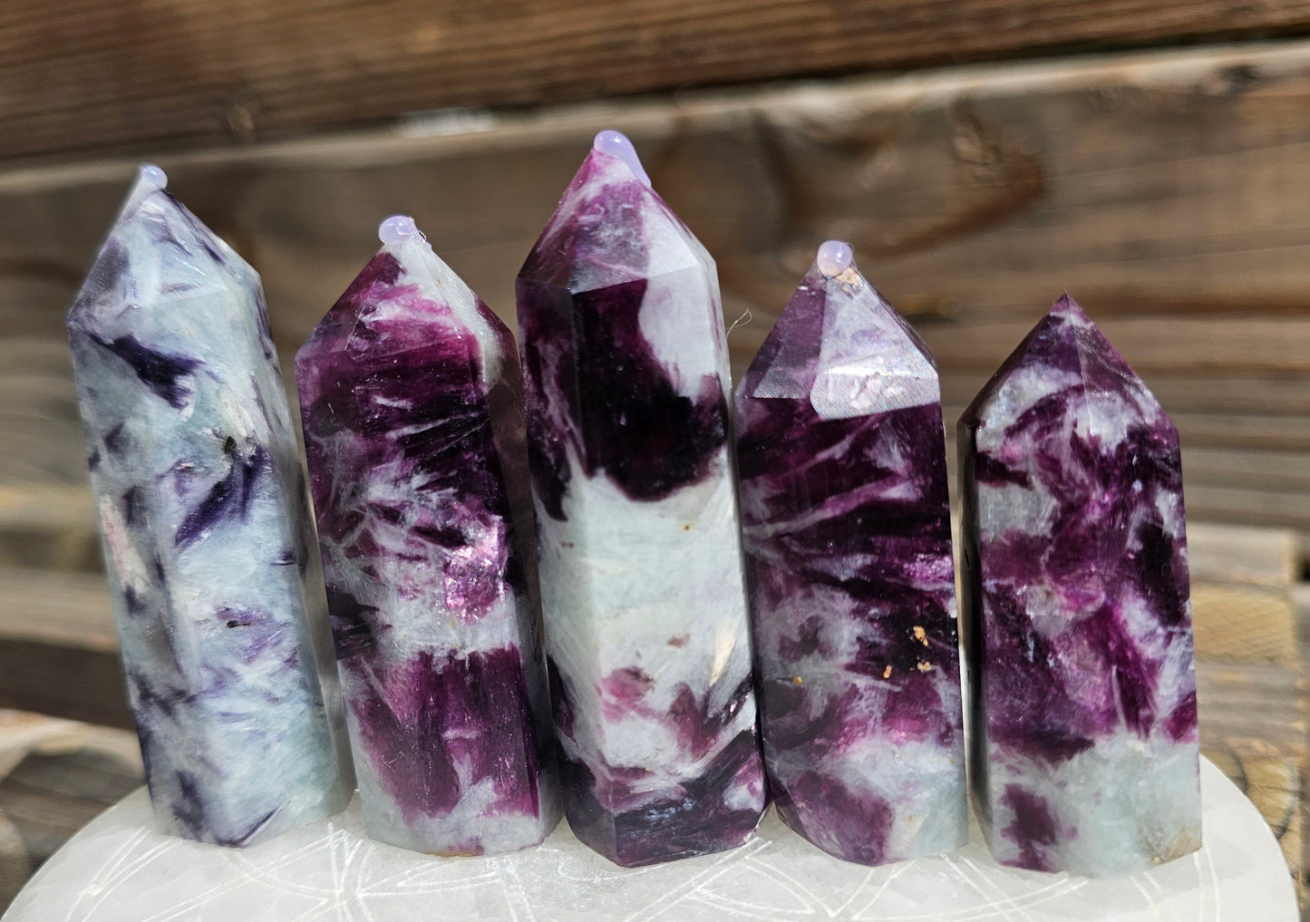 Small Purple Mica Tower (1)