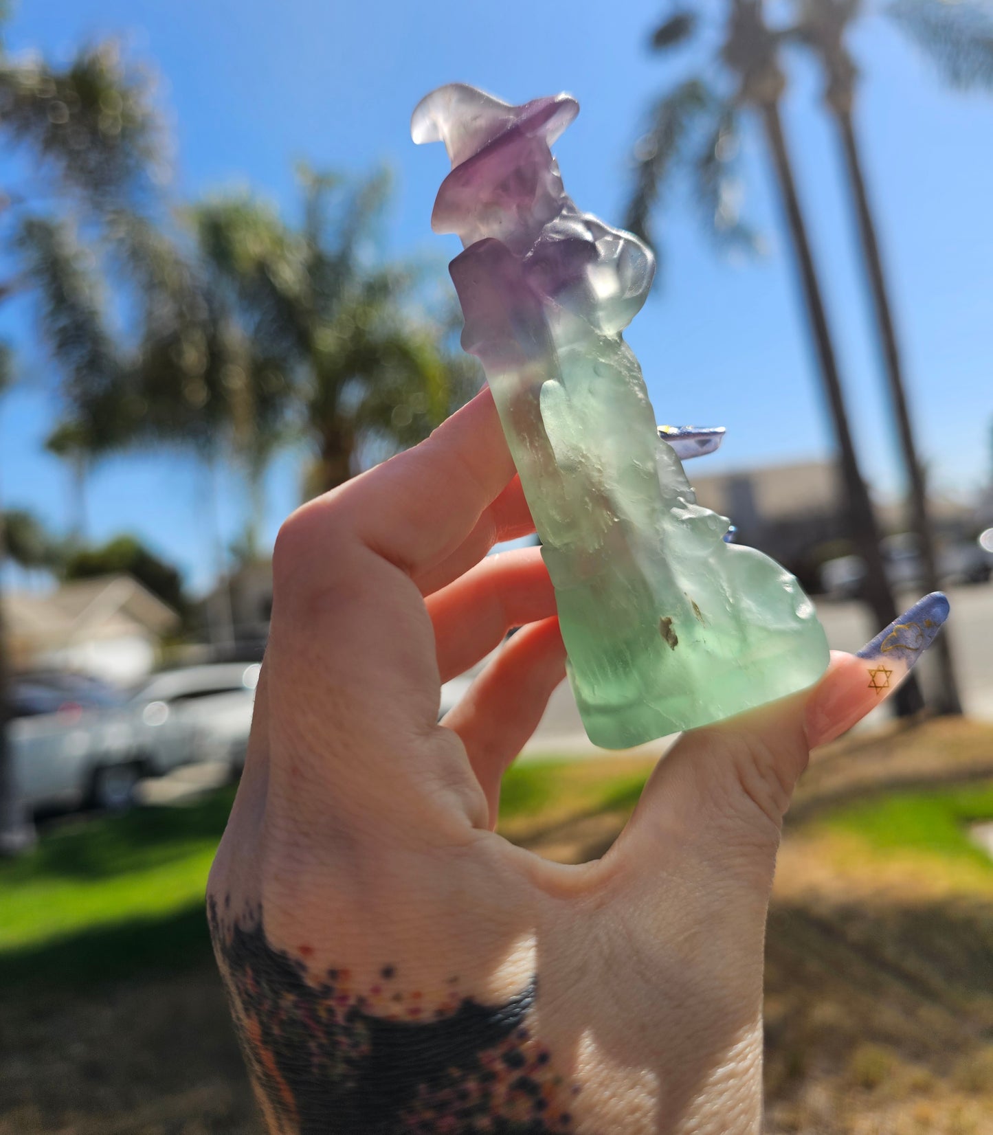 Watermelon Fluorite Witch
