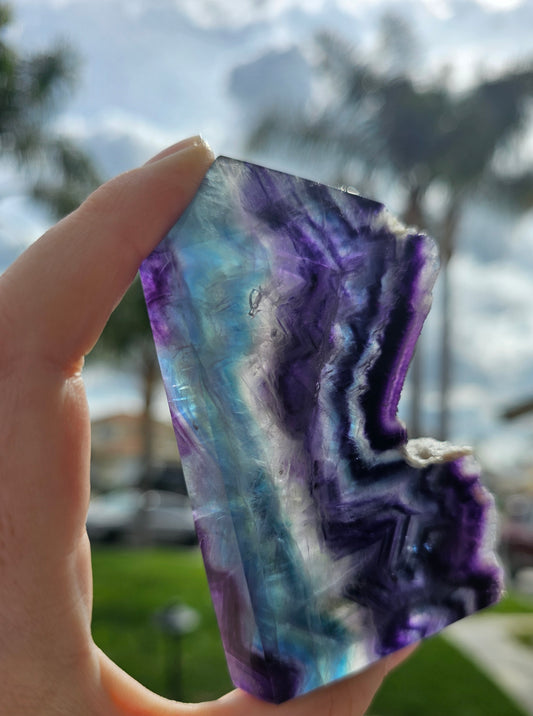 Rainbow Fluorite Tower *A