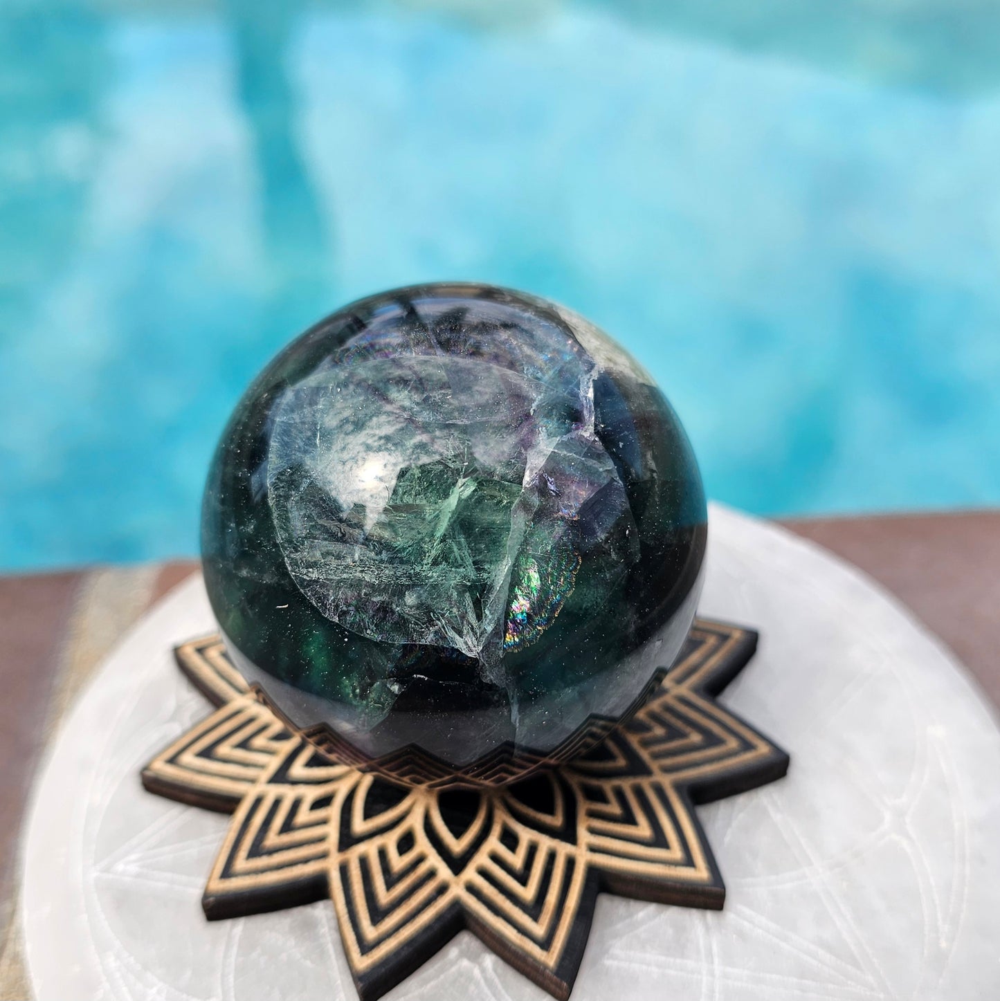 Rainbow Fluorite Sphere #2