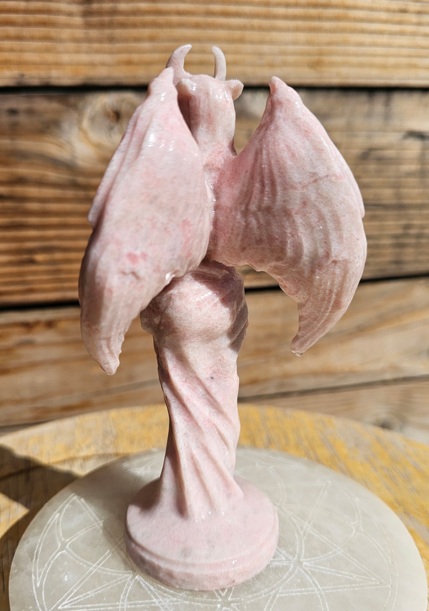 XL Pink Opal Lilith Statue