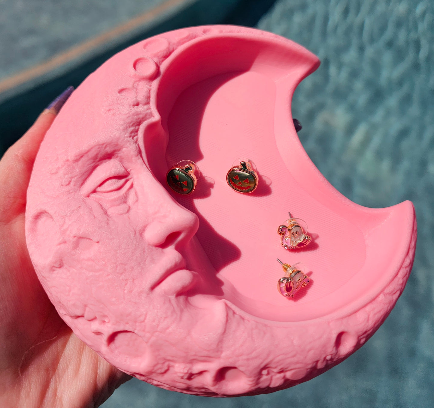 3D Printed Pink Moon Trinket Tray