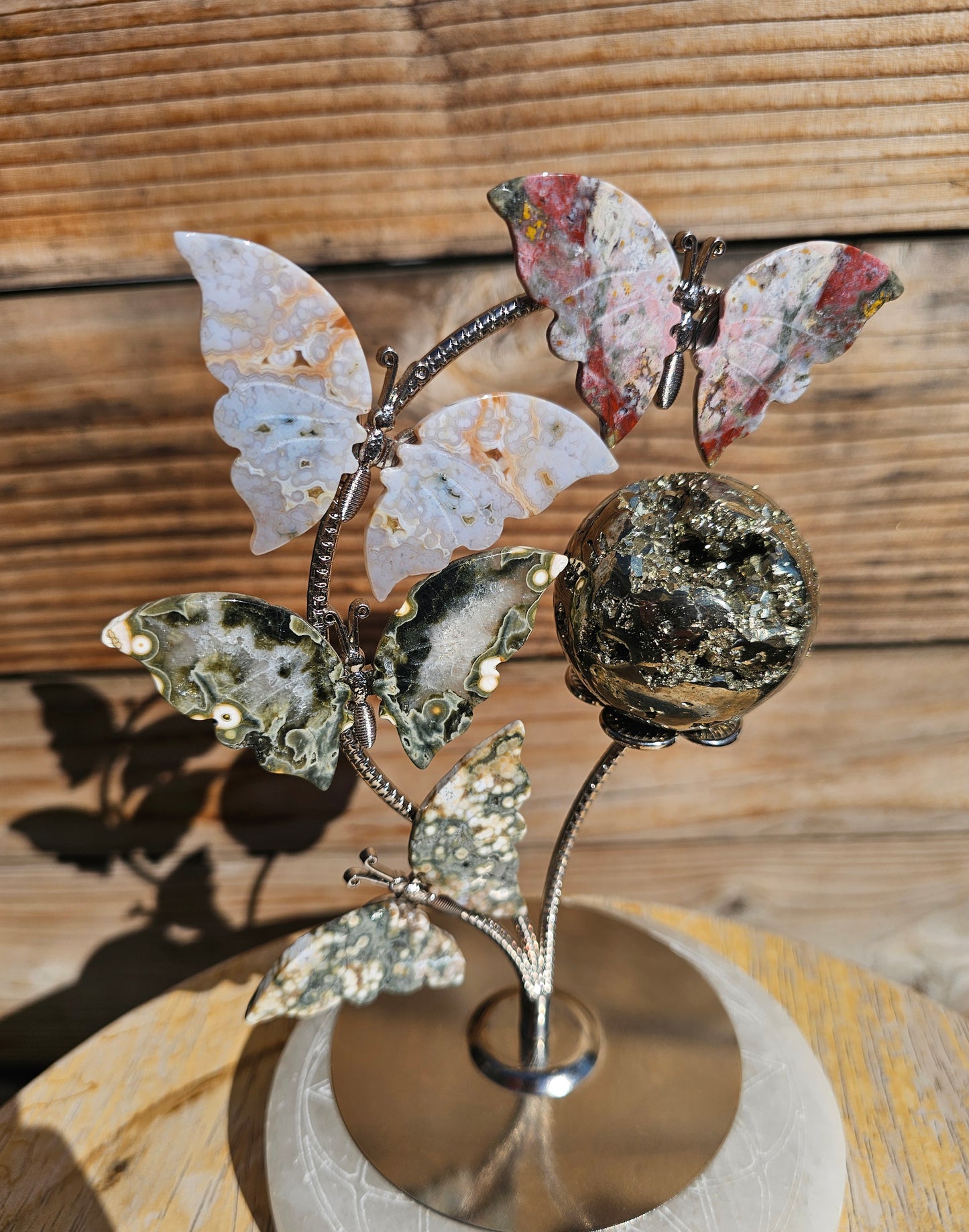 Ocean Jasper Sphere Stand