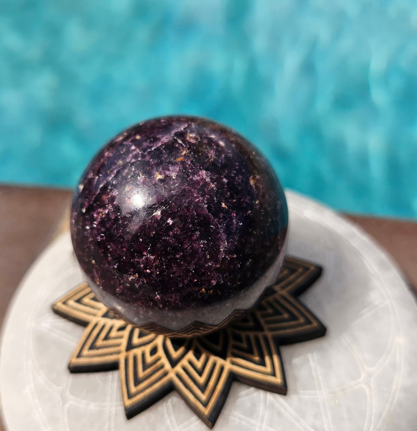 Lepidolite Sphere