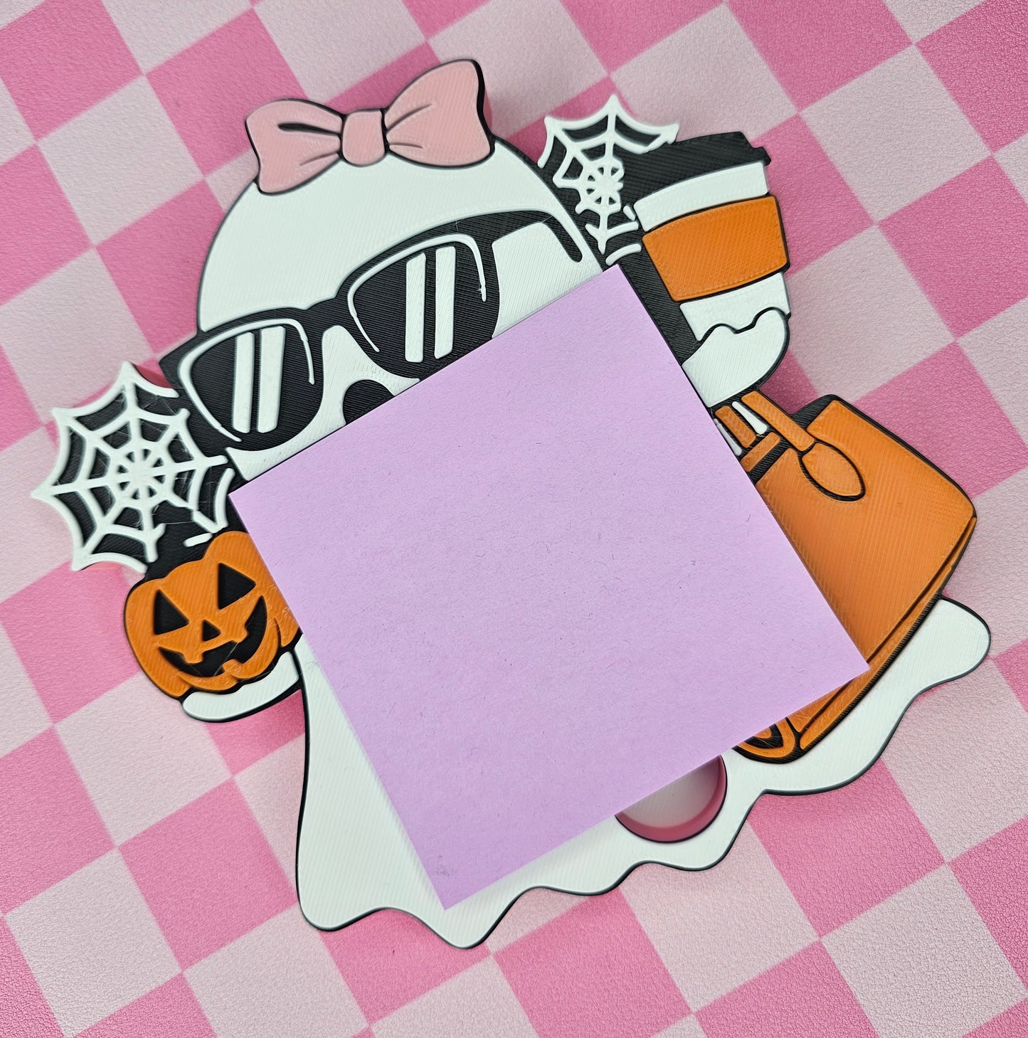 Ghost Coffee Sticky Note Holder