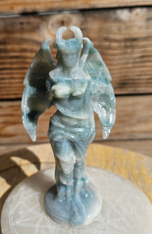 XL Caribbean Calcite Lilith Statue