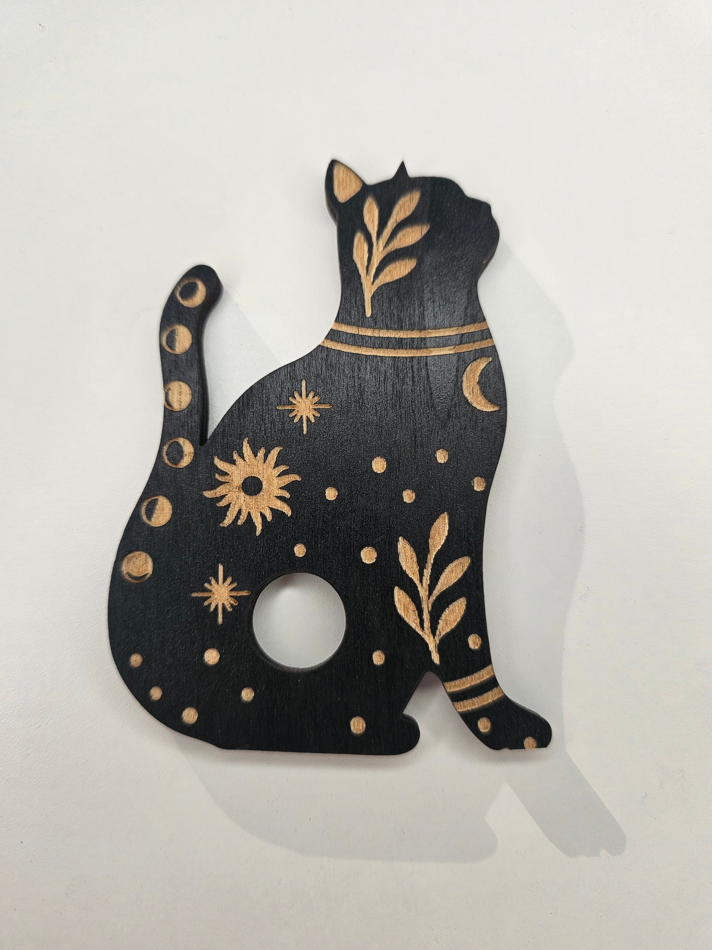 Decorated Wooden Sphere Holder
