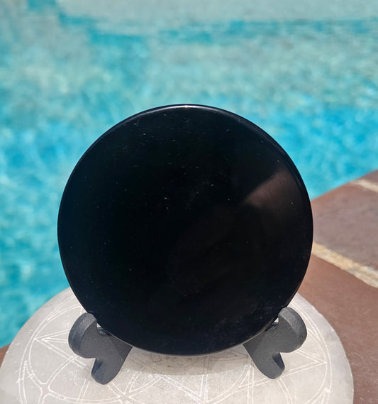 Black Obsidian Mirror