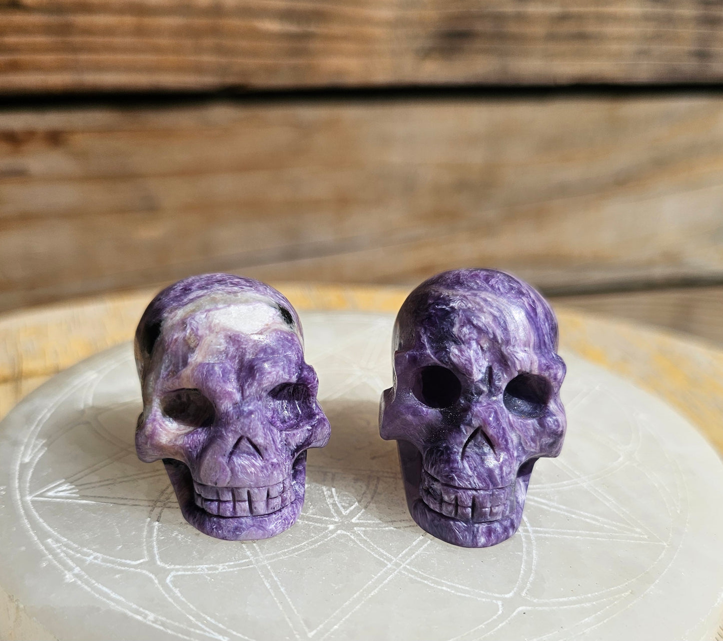 Charoite Skull