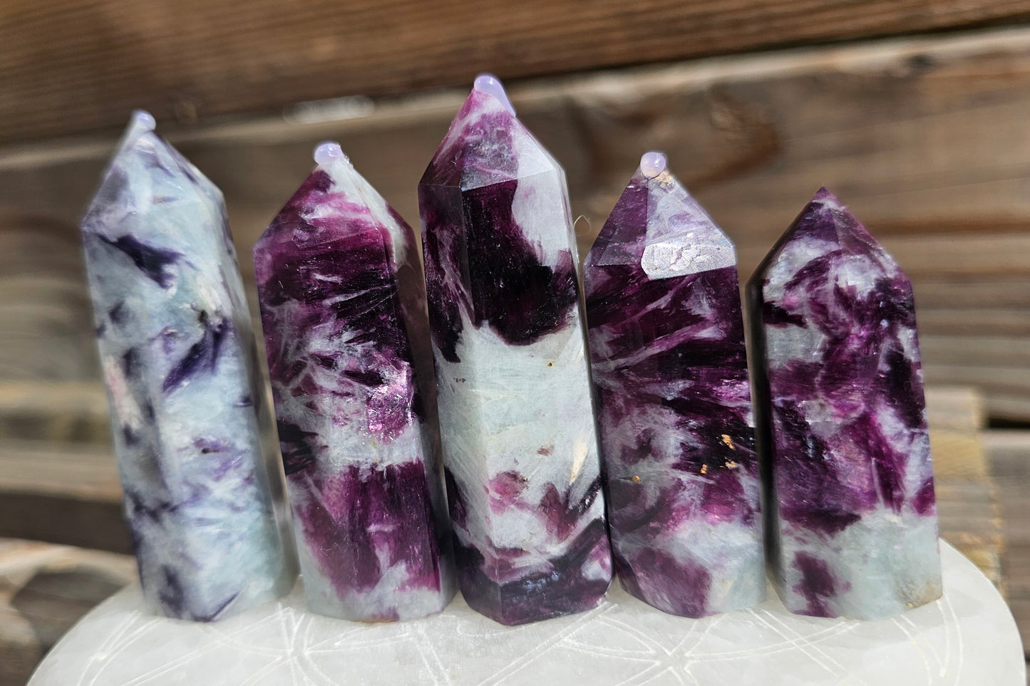 Small Purple Mica Tower (1)