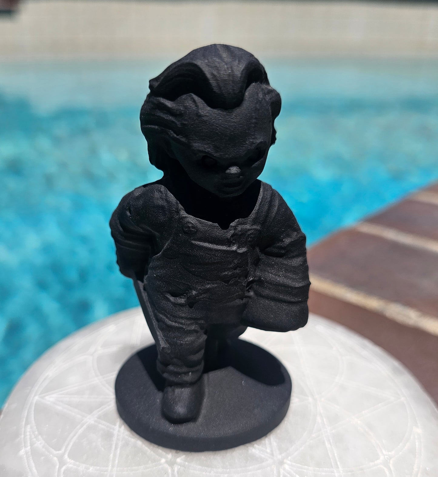 Black Obsidian Chucky Doll