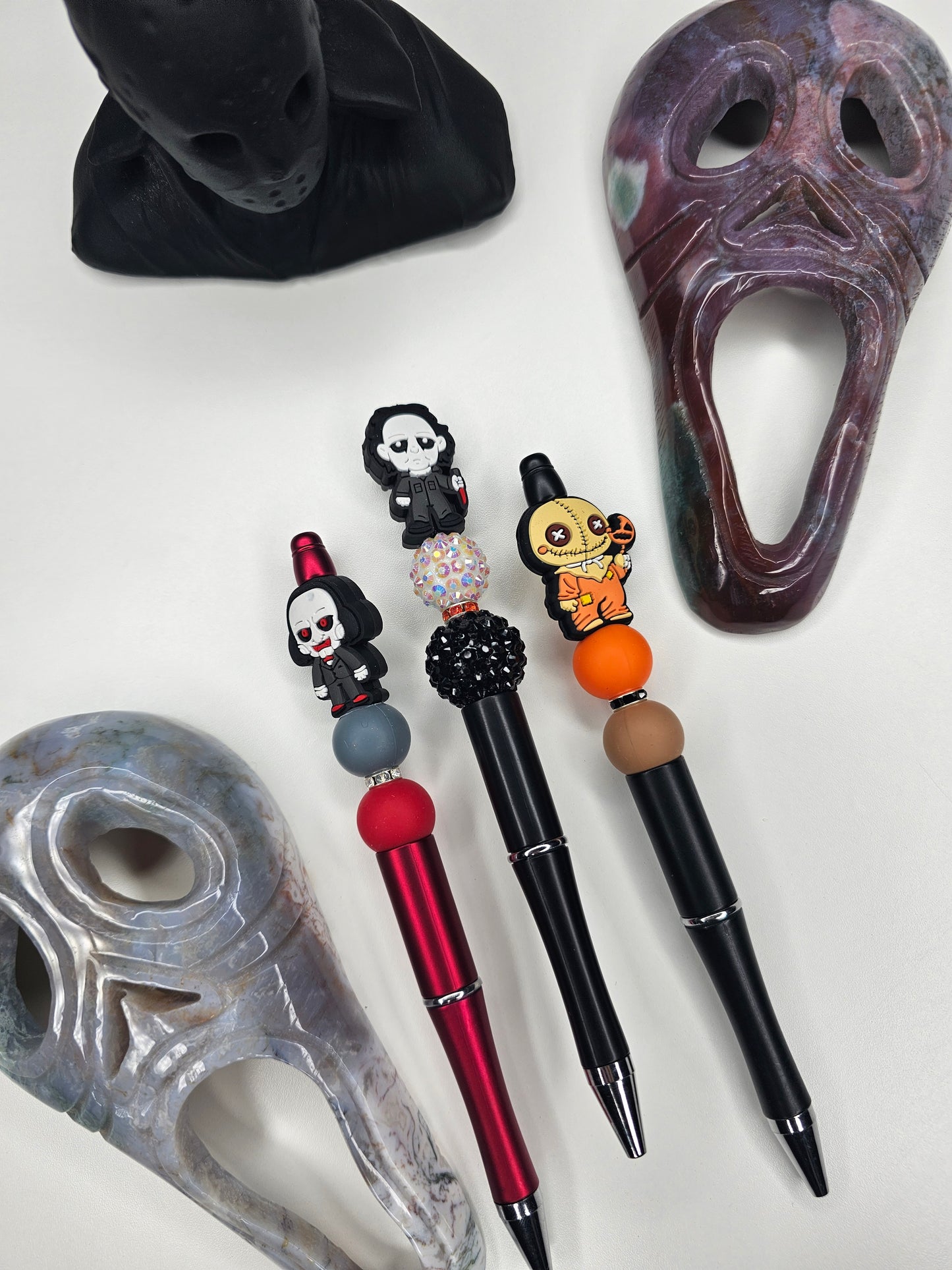 Spooky Guy Beaded Pen