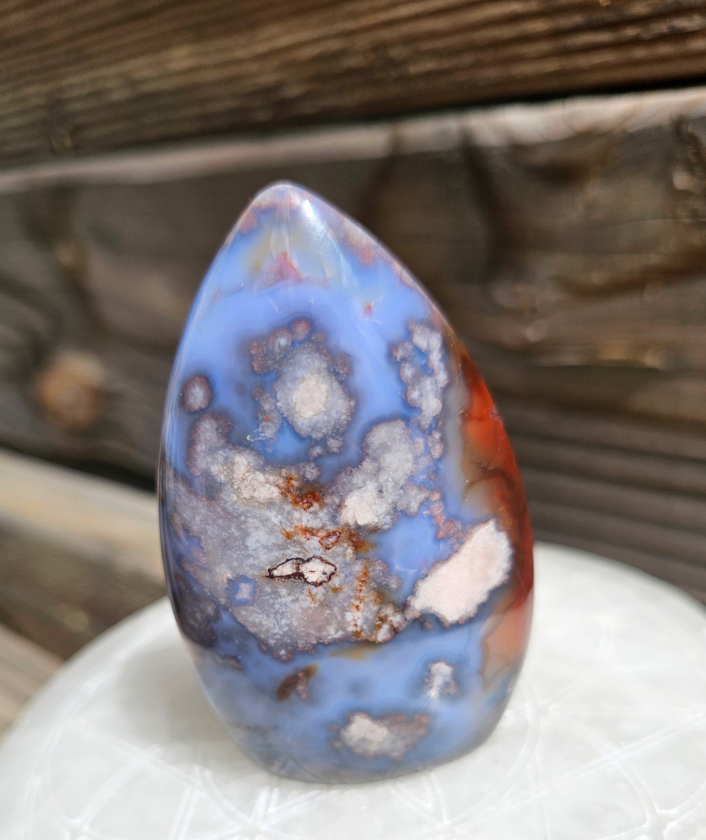 Blue Flower Agate Freeform *C