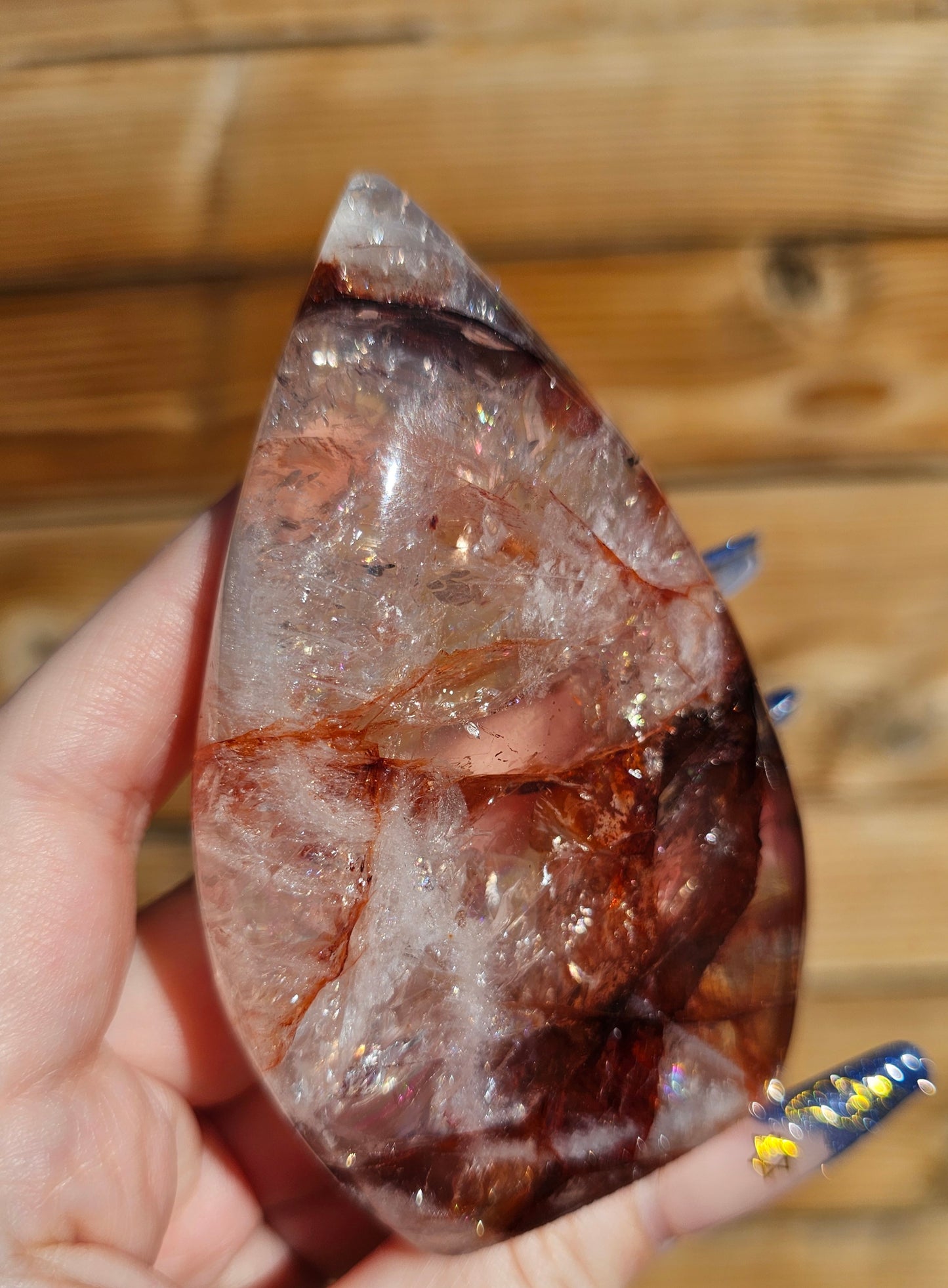 Hematoid Fire Quartz Flame
