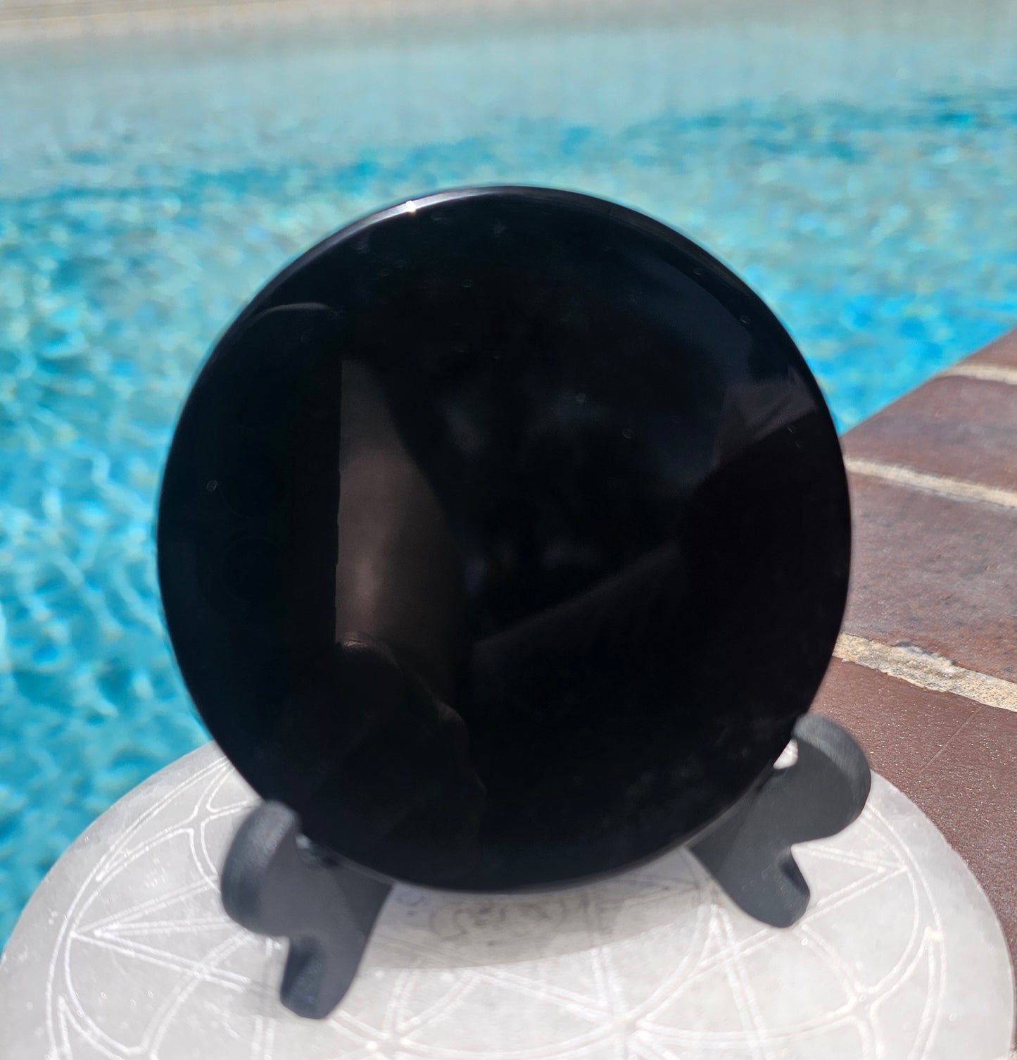 Black Obsidian Mirror