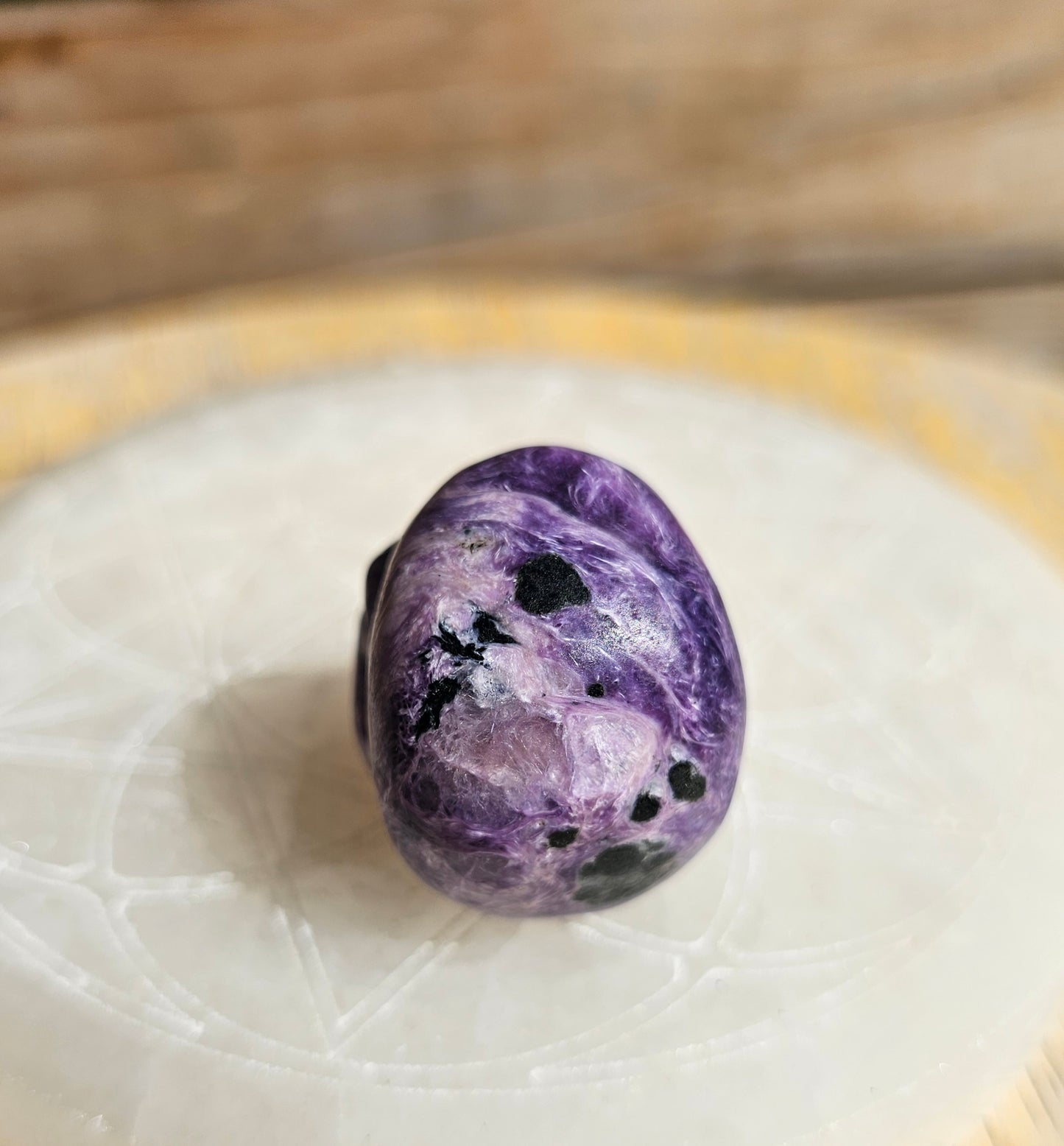 Charoite Skull