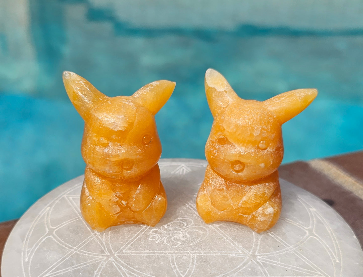 Orange Calcite Pikachoo