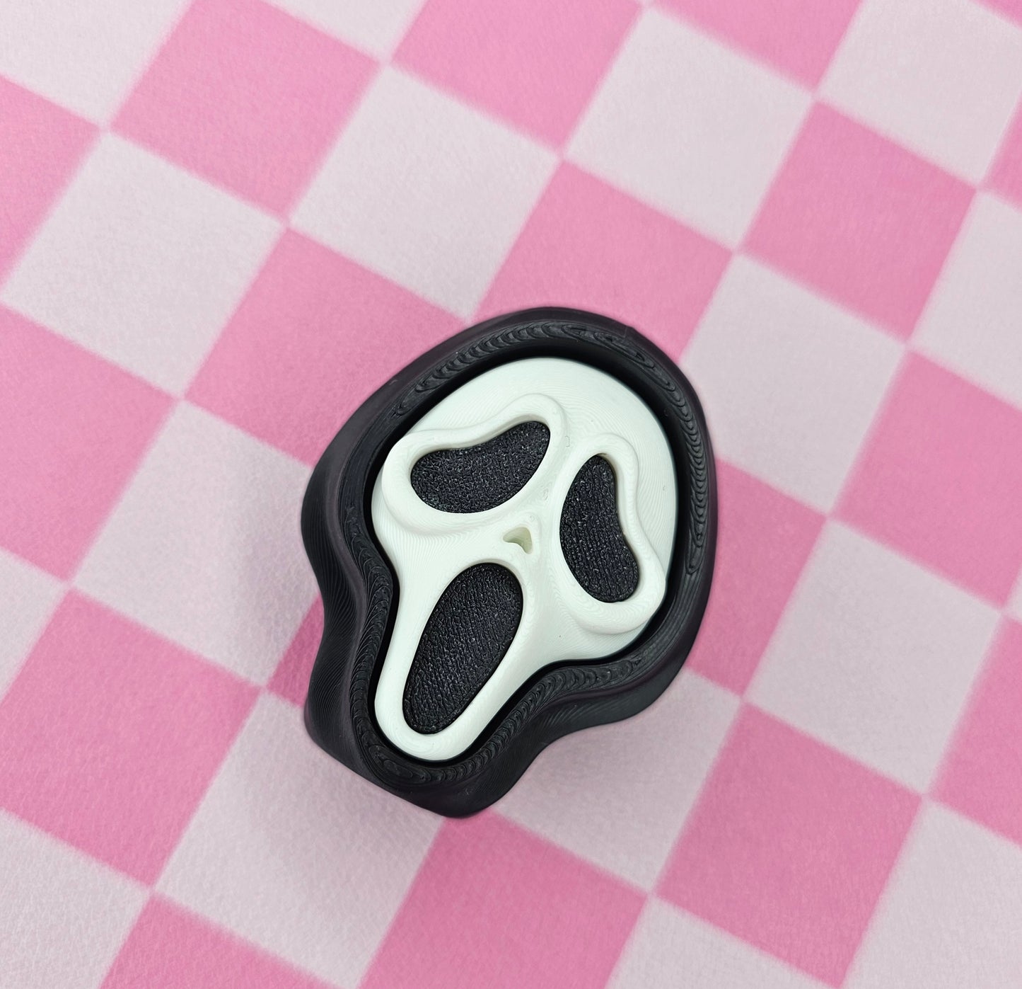 Spooky Face Fidget Clicker (Black)