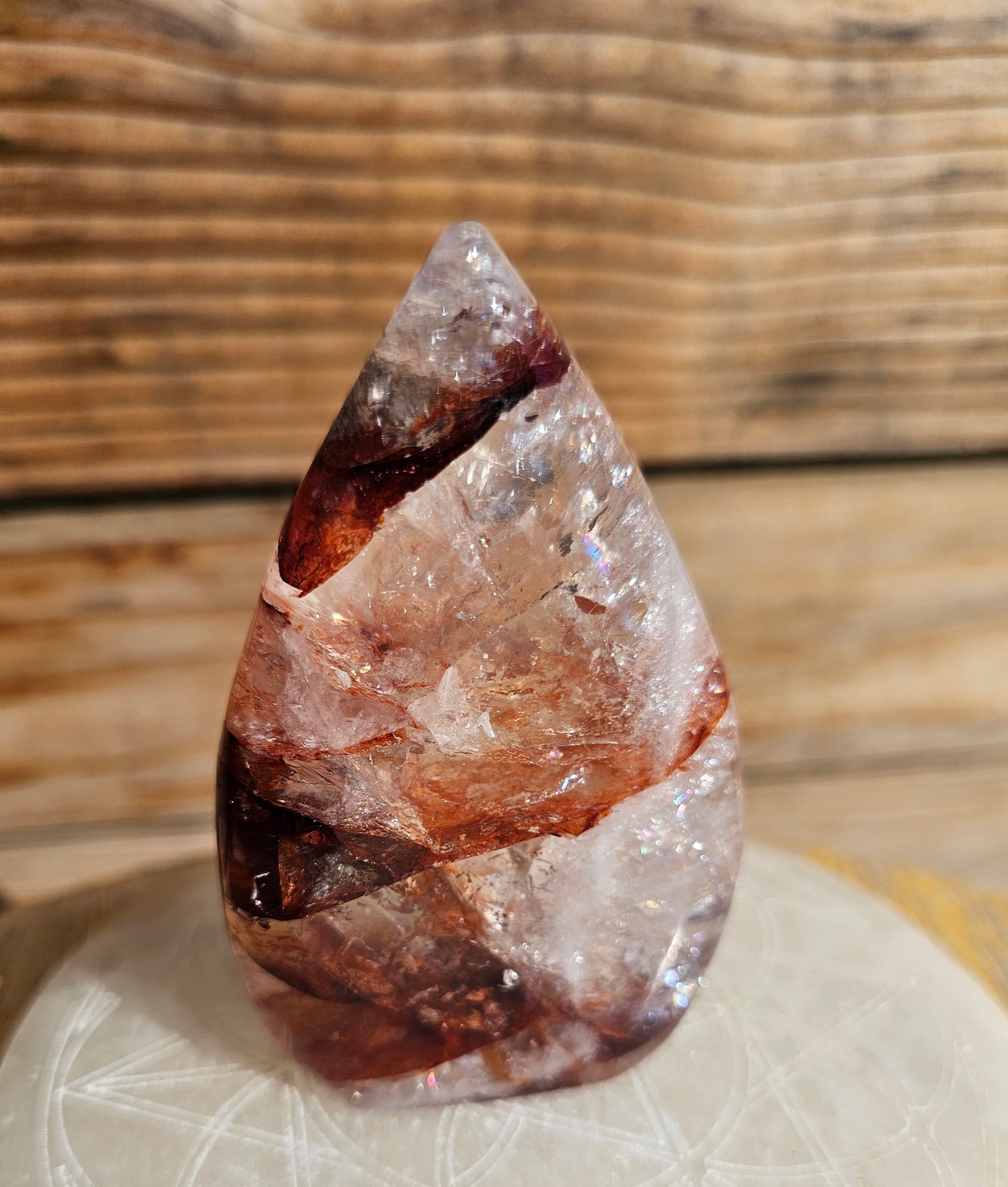 Hematoid Fire Quartz Flame