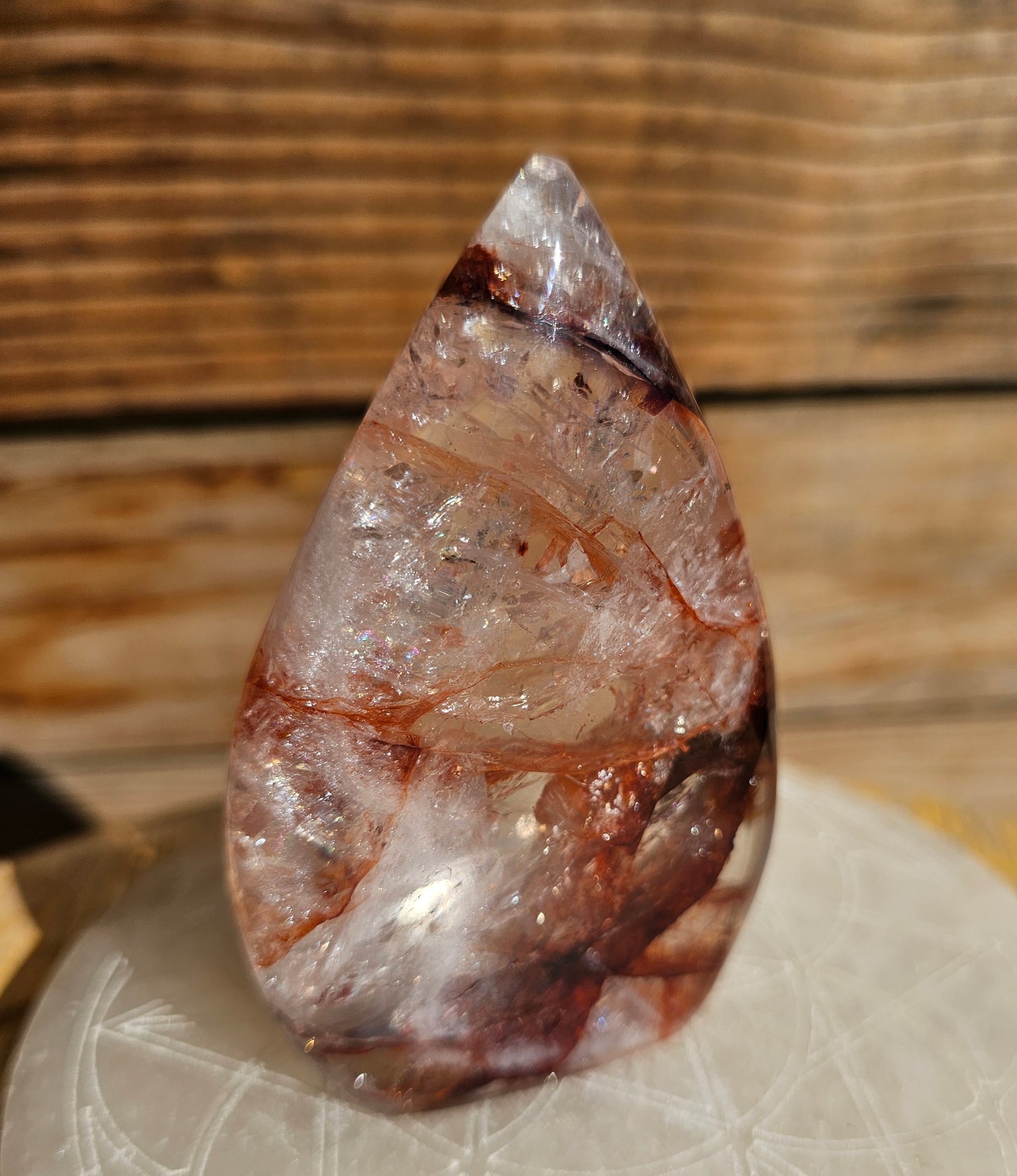 Hematoid Fire Quartz Flame