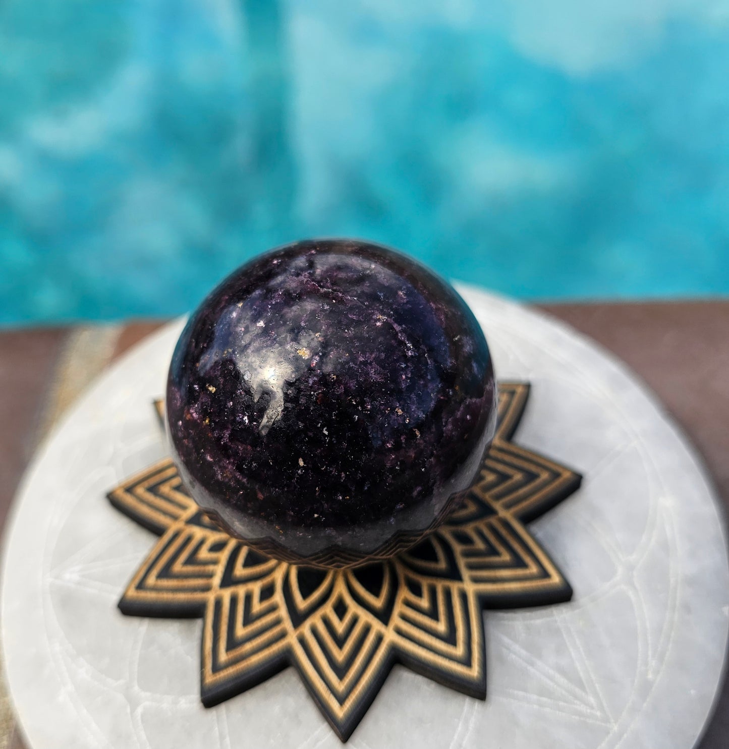 Small Lepidolite Sphere #2
