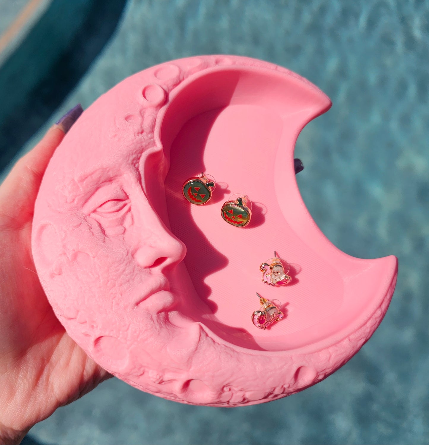 3D Printed Pink Moon Trinket Tray