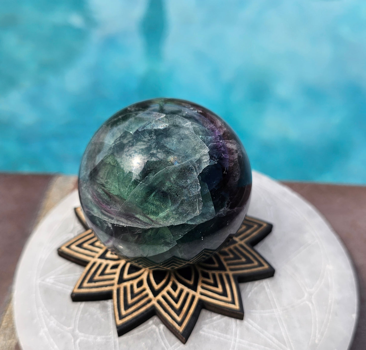 Rainbow Fluorite Sphere #2