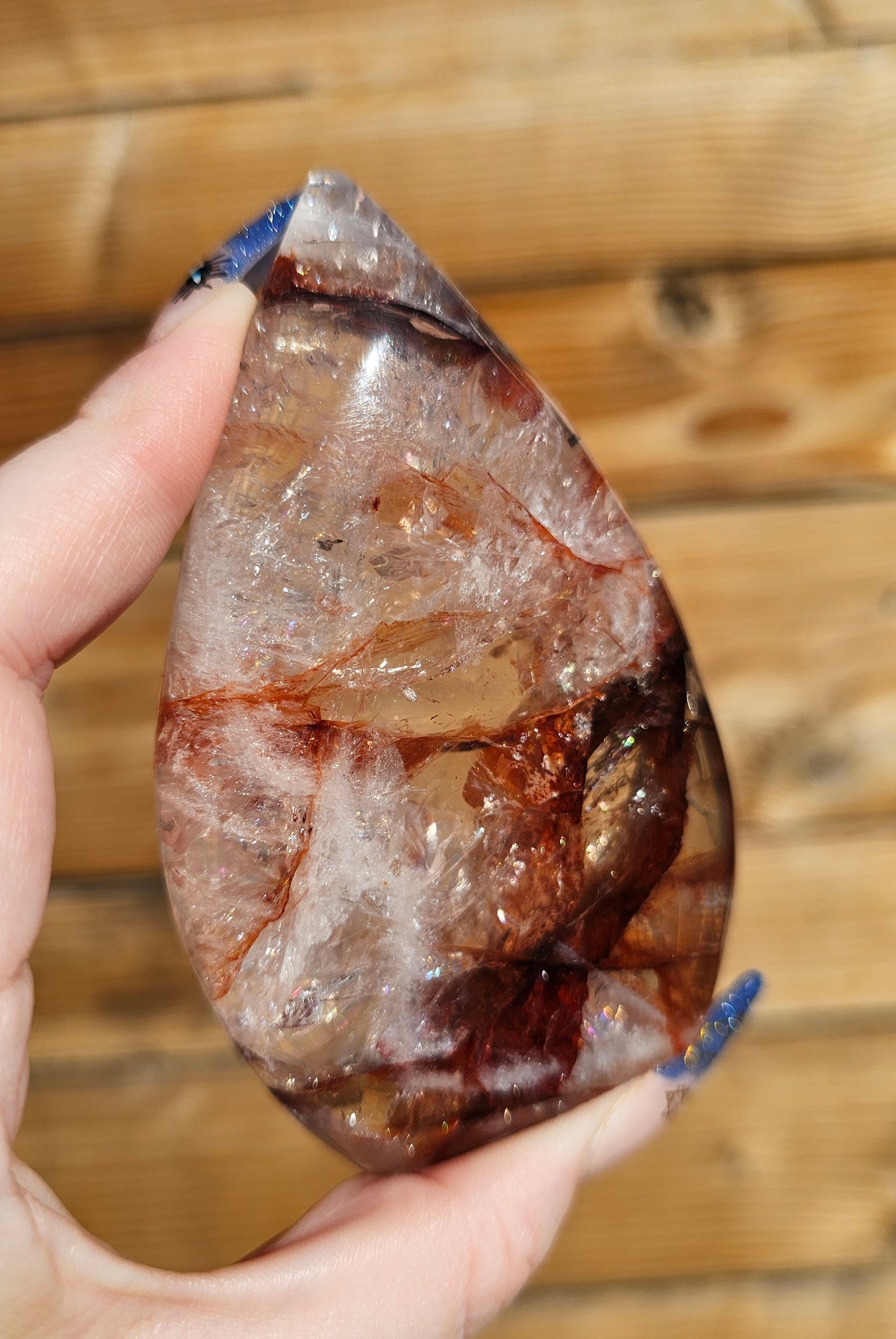 Hematoid Fire Quartz Flame