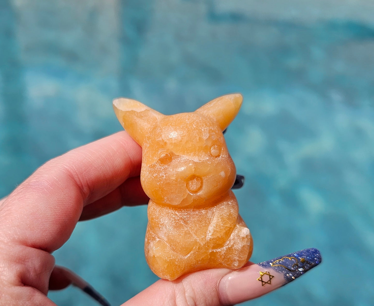 Orange Calcite Pikachoo