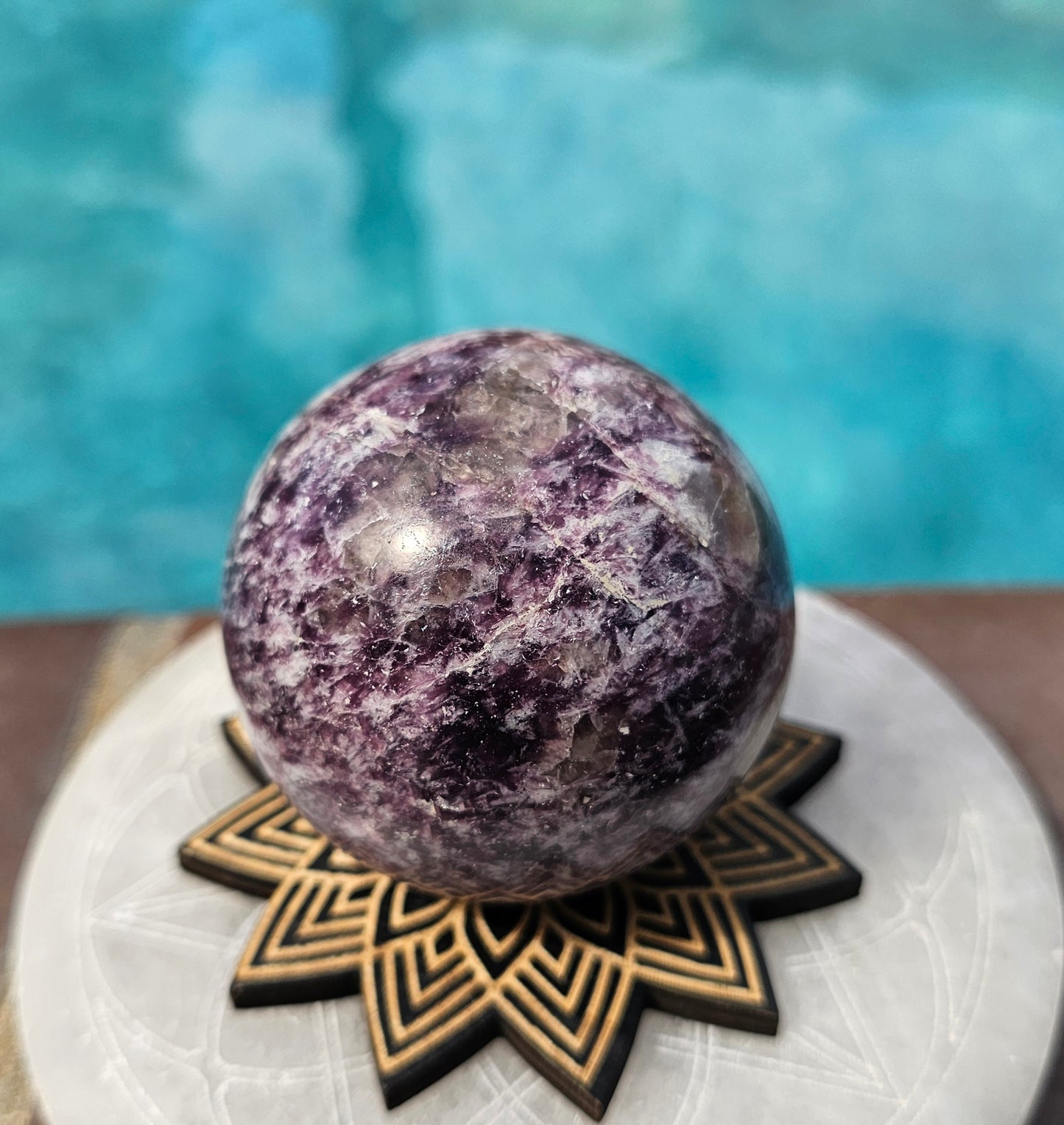 Lepidolite Sphere