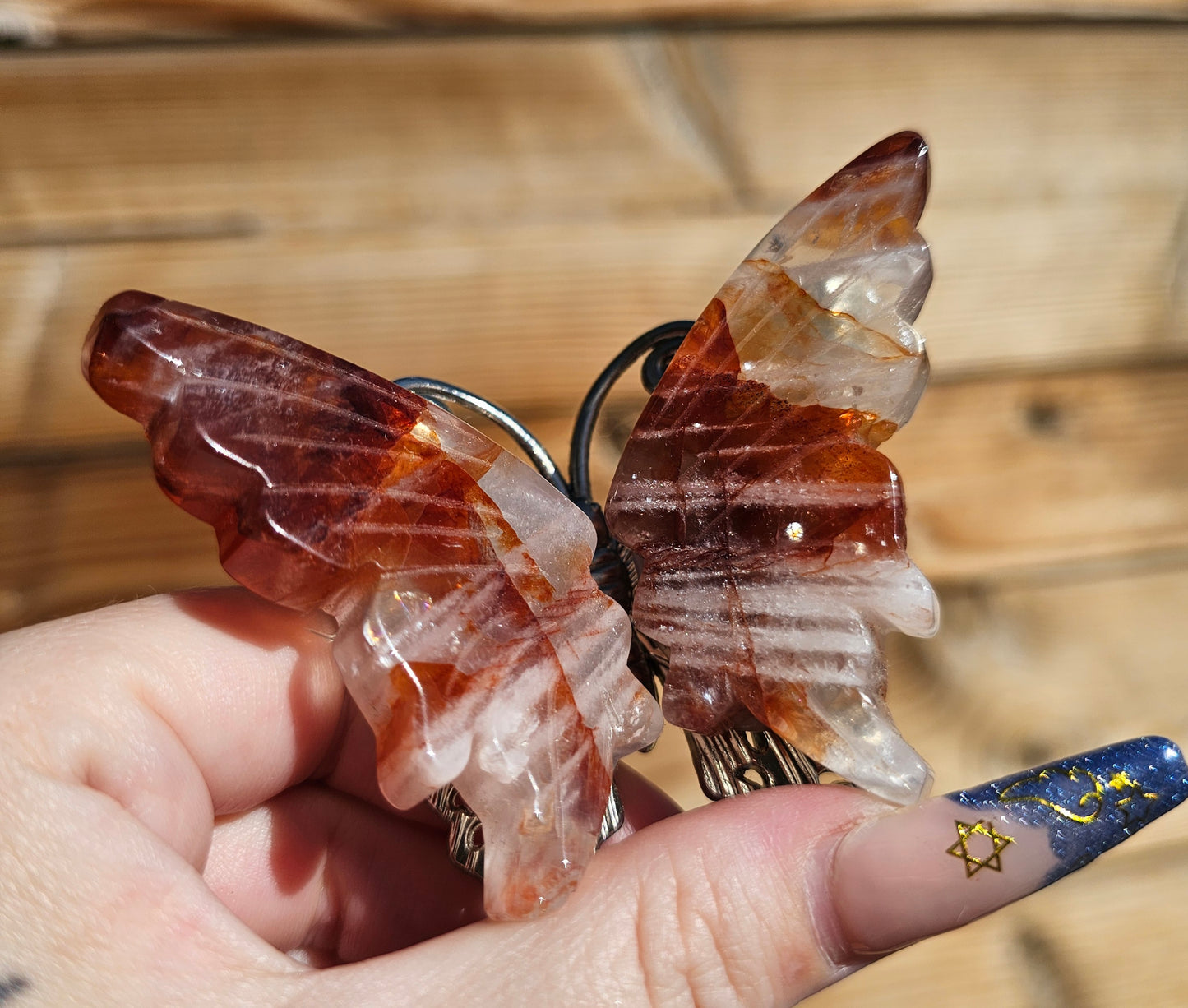 Fire Quartz Butterfly