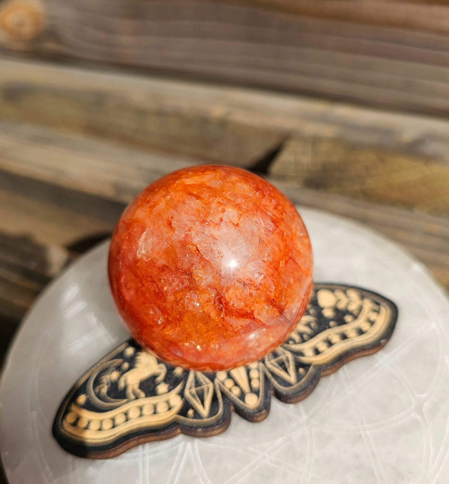 Fire Quartz Sphere *A