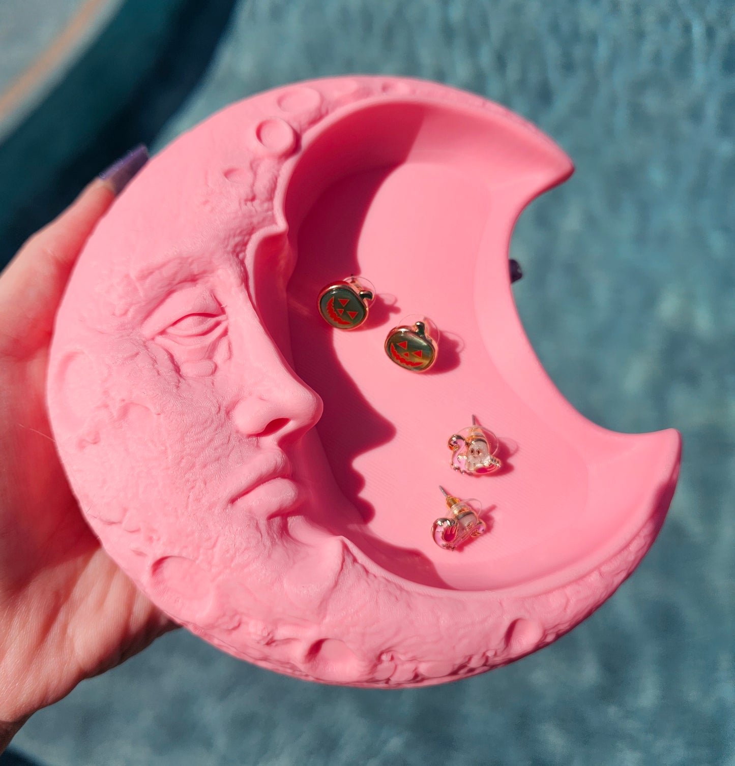 3D Printed Pink Moon Trinket Tray