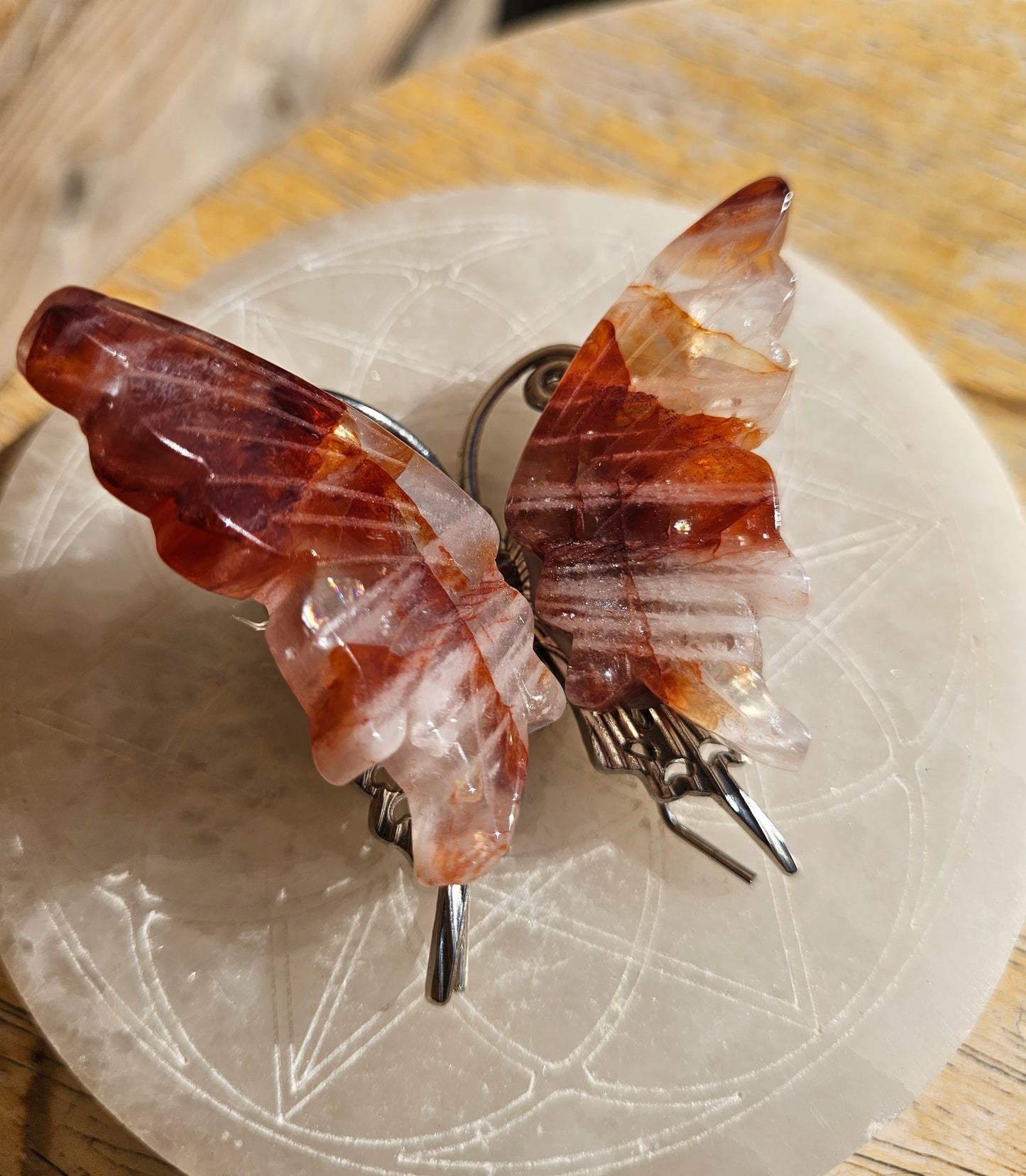 Fire Quartz Butterfly
