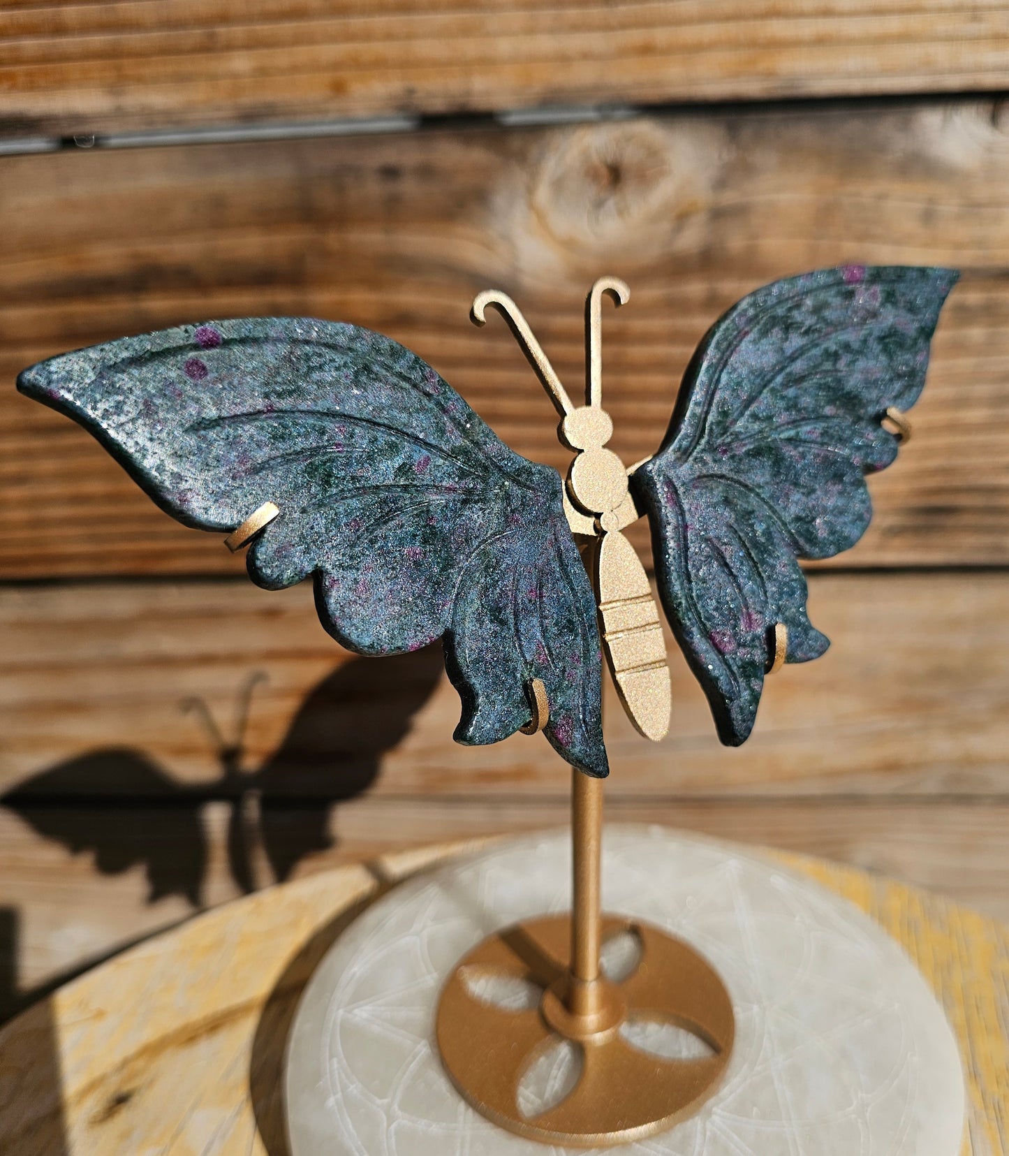 Ruby Kyanite Butterfly Wings