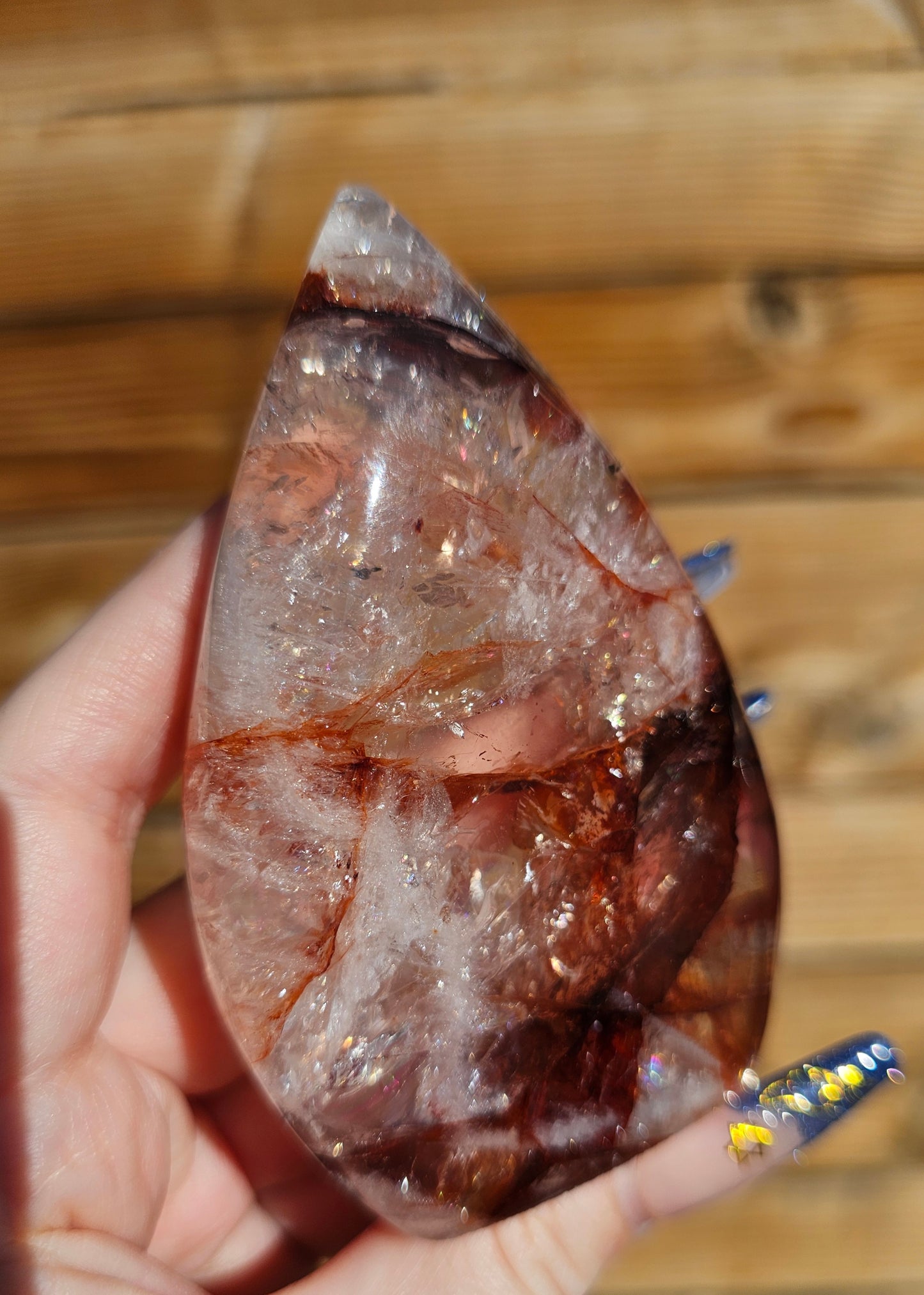 Hematoid Fire Quartz Flame