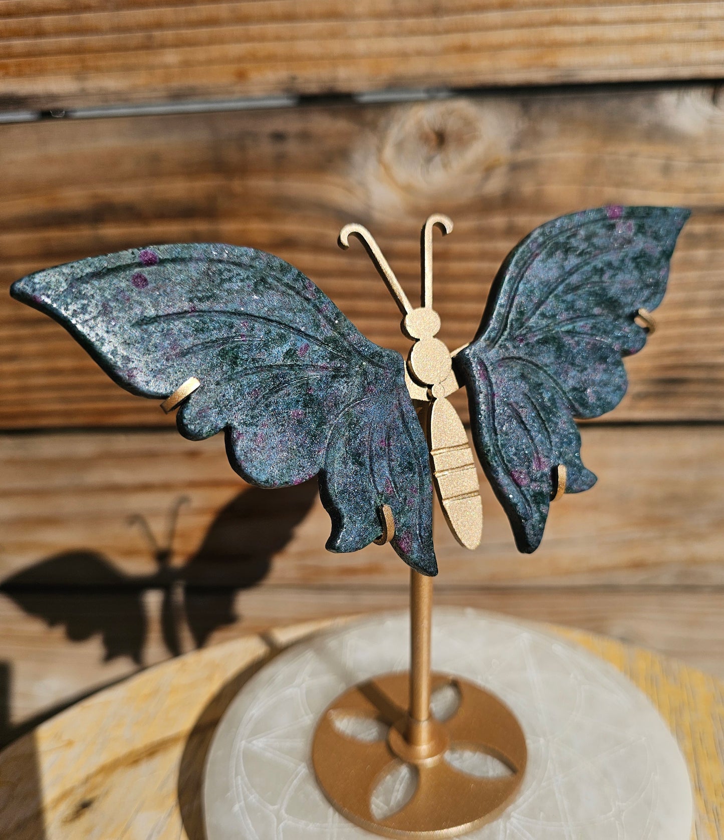 Ruby Kyanite Butterfly Wings