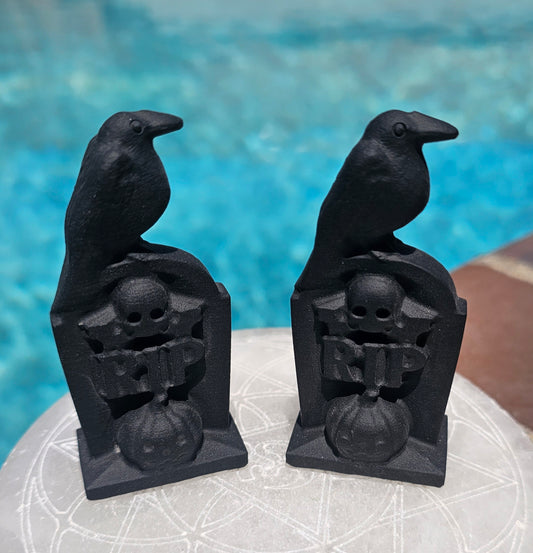 Black Obsidian Gravestone