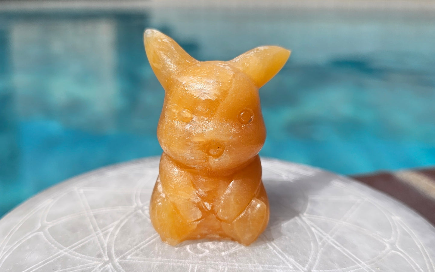 Orange Calcite Pikachoo