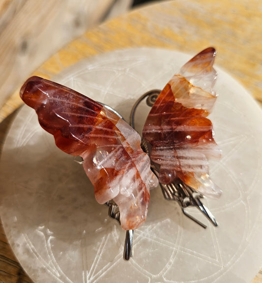 Fire Quartz Butterfly